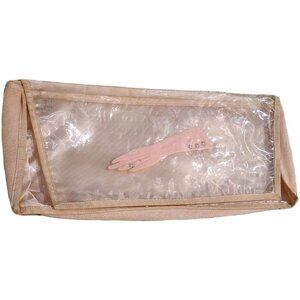 Alfred Dunhill Vintage Glove Storage Holder Case Pink Clear Rhinestones